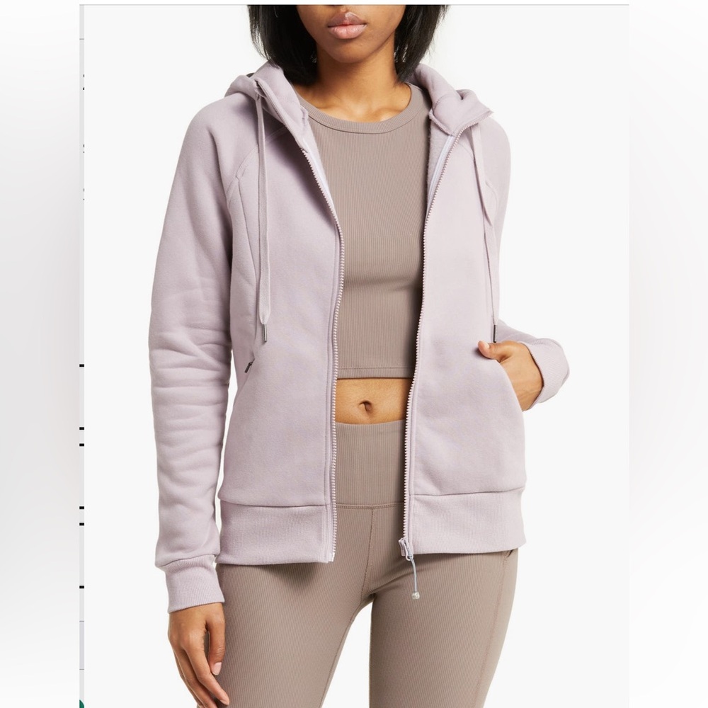 Lavender Zella Cara Curve Zip-Up Hoodie